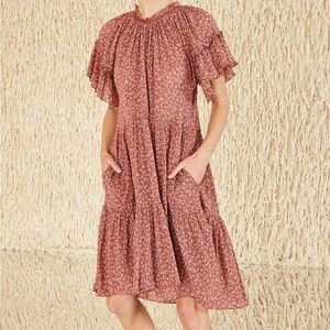 Ulla Johnson Doris Dress in Clay